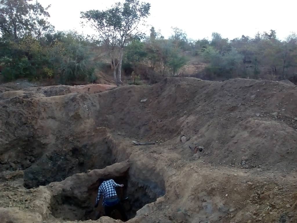 Illegal mining activities in Zaka